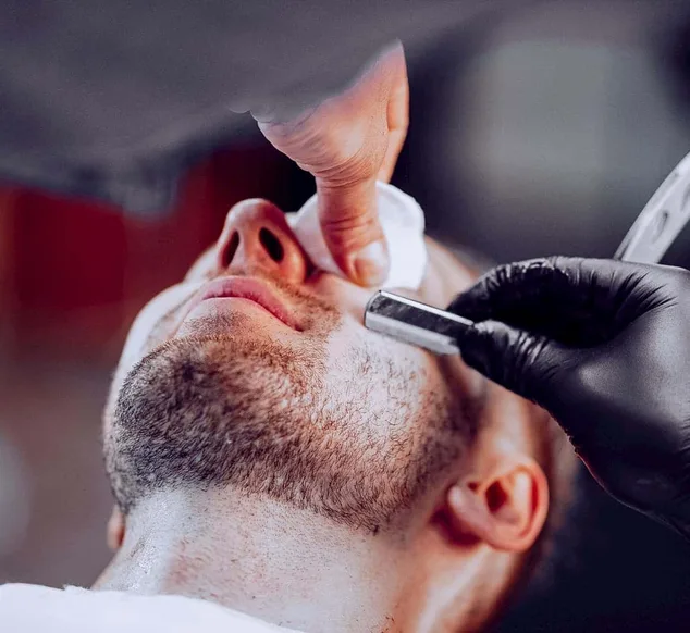 Traditional beard grooming and hot towel service